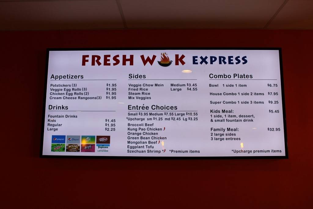 Fresh Wok Express | restaurant | 8136 Gerber Rd, Sacramento, CA 95828, USA | 9165855698 OR +1 916-585-5698
