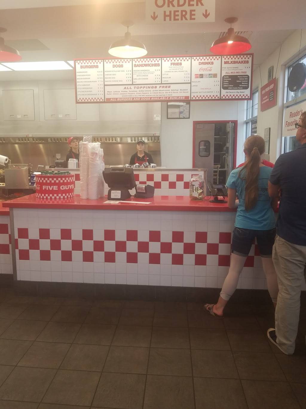 Five Guys | meal takeaway | 3167 E 3300 S, Salt Lake City, UT 84109, USA | 8014842480 OR +1 801-484-2480