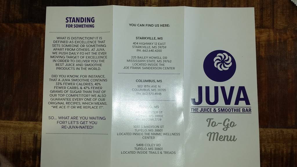 Juva Juice | restaurant | 502 18th Ave N, Columbus, MS 39705, USA | 6625704948 OR +1 662-570-4948