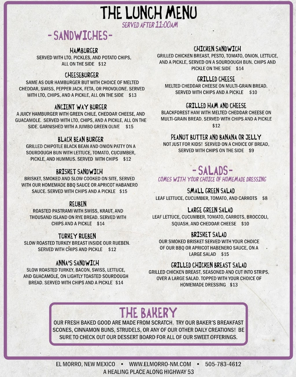 Ancient Way Cafe, El Morro RV Park & Cabins | cafe | 4018 Ice Caves Rd Hwy53, Ramah, NM 87321, USA | 5057834612 OR +1 505-783-4612