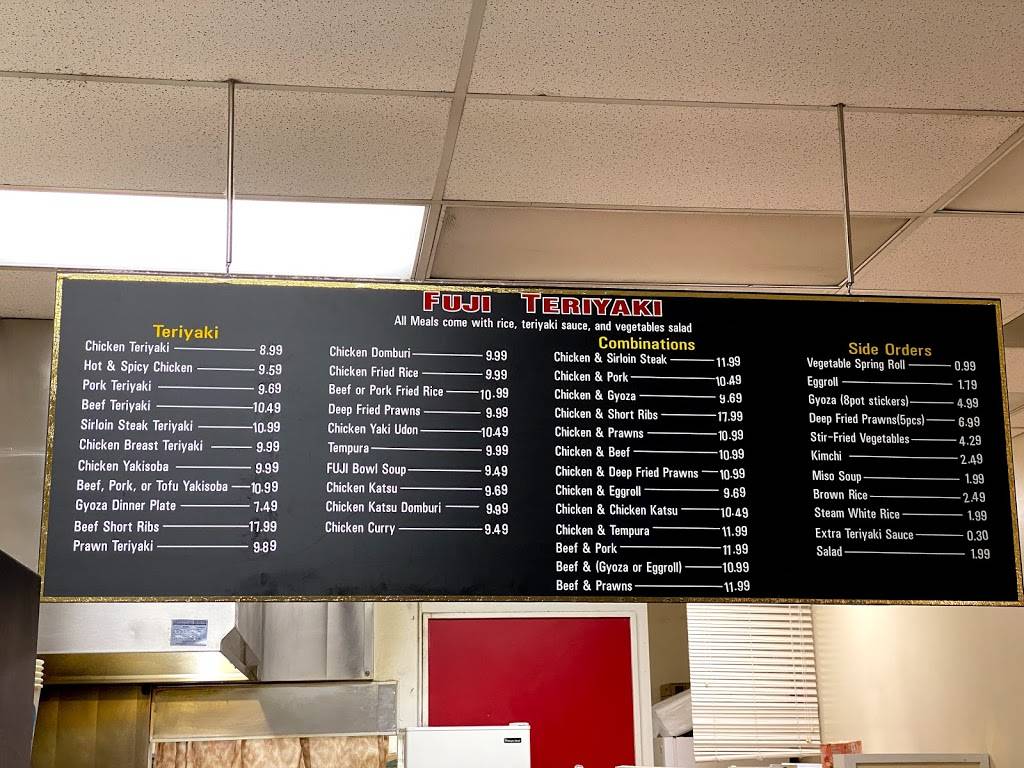 Fuji Teriyaki | restaurant | 17650 140th Ave SE, Renton, WA 98058, USA | 4252283422 OR +1 425-228-3422