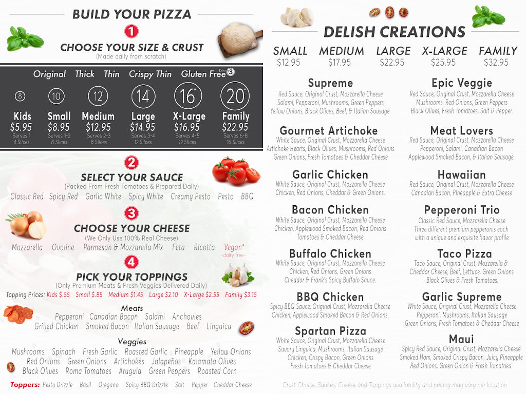 Delish Pizza | restaurant | 2246 Sunrise Blvd, Gold River, CA 95670, USA | 9168510000 OR +1 916-851-0000