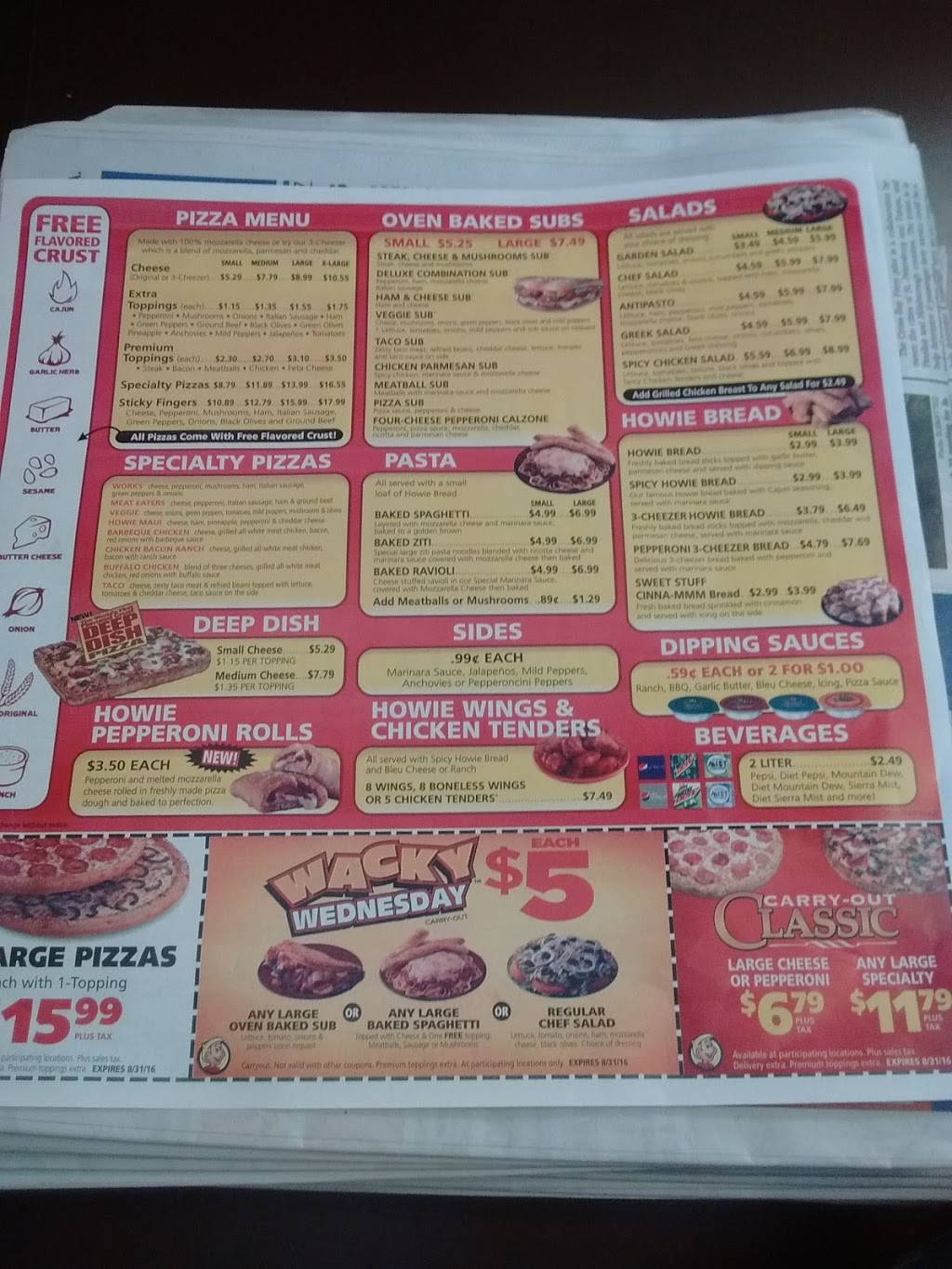 Hungry Howies Pizza | meal delivery | 6989 Seminole Blvd, Seminole, FL 33772, USA | 7273922288 OR +1 727-392-2288