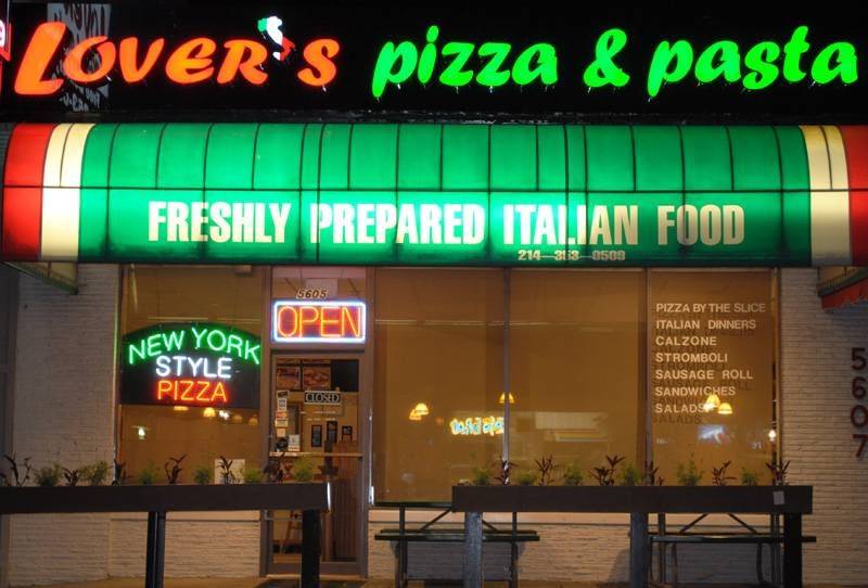 Lovers Pizza & Pasta | restaurant | 5605 W Lovers Ln, Dallas, TX 75209, USA | 2143530509 OR +1 214-353-0509