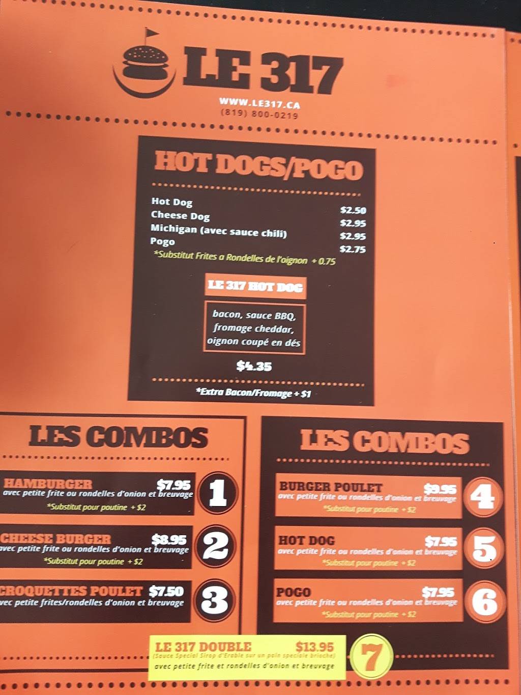 Restaurant Le 317 | restaurant | 899 QC-317, Thurso, QC J0X 3B0, Canada | 8198000219 OR +1 819-800-0219