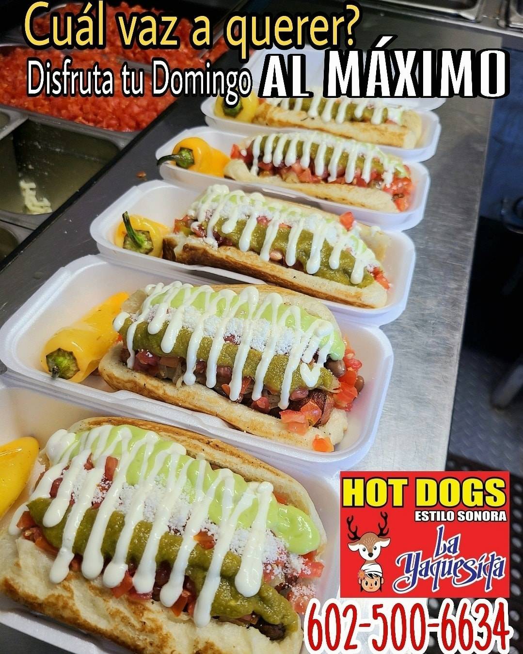 Hot Dogs La Yaquesita | restaurant | 11498 W Buckeye Rd, Avondale, AZ 85323, USA | 6025006634 OR +1 602-500-6634