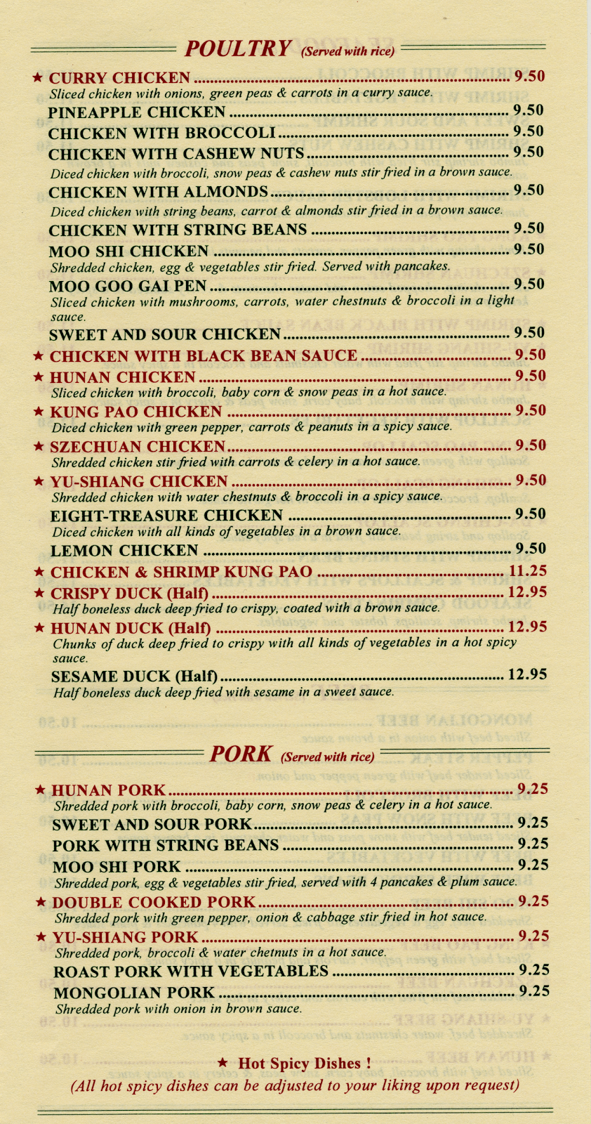 China Dragon | restaurant | 6300 Georgetown Blvd # 109, Sykesville, MD 21784, USA | 4107950088 OR +1 410-795-0088