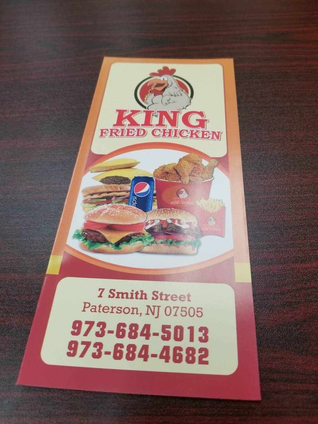 King Fried Chicken | restaurant | 7 Smith St, Paterson, NJ 07505, USA | 9736845013 OR +1 973-684-5013