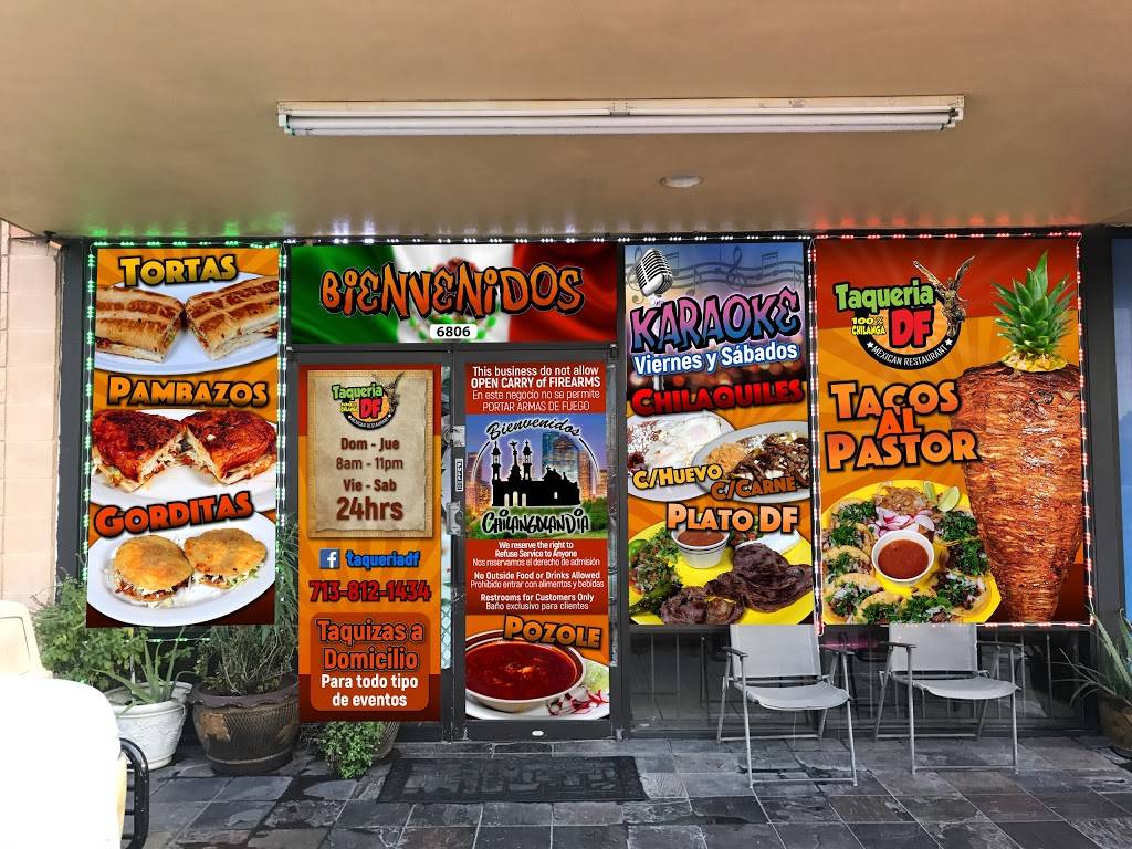 Taqueria DF | restaurant | 6806 Long Point Rd, Houston, TX 77055, USA | 7138121434 OR +1 713-812-1434