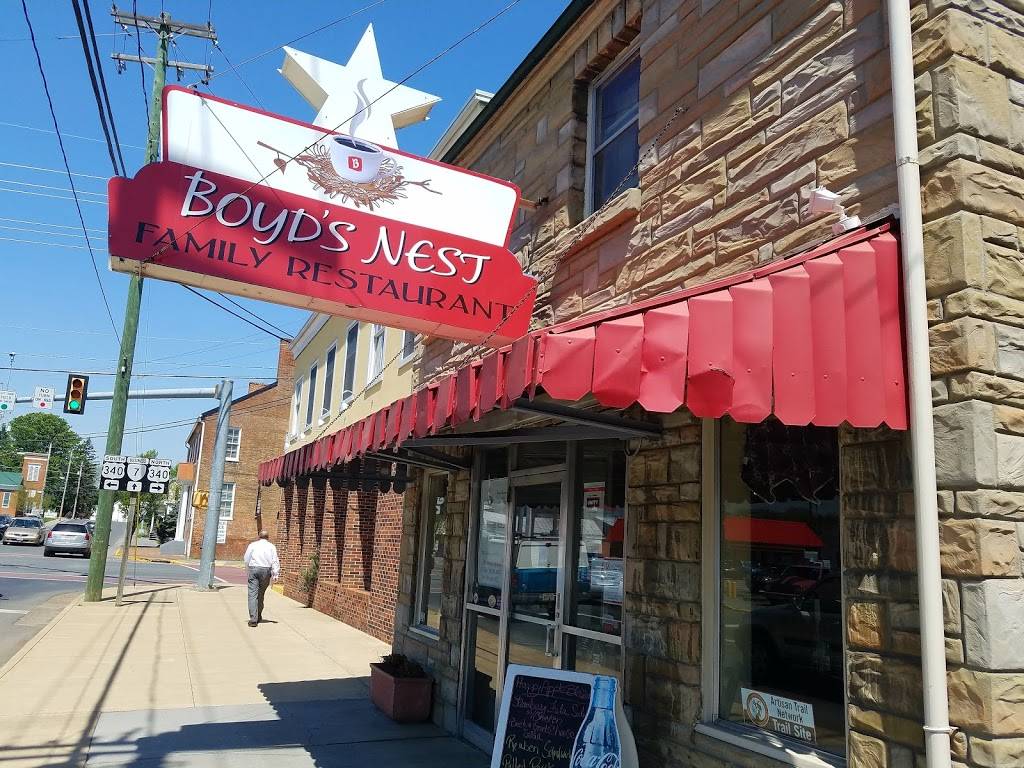 Boyds Nest Family Restaurant | restaurant | 34 W Main St, Berryville, VA 22611, USA | 5405355252 OR +1 540-535-5252