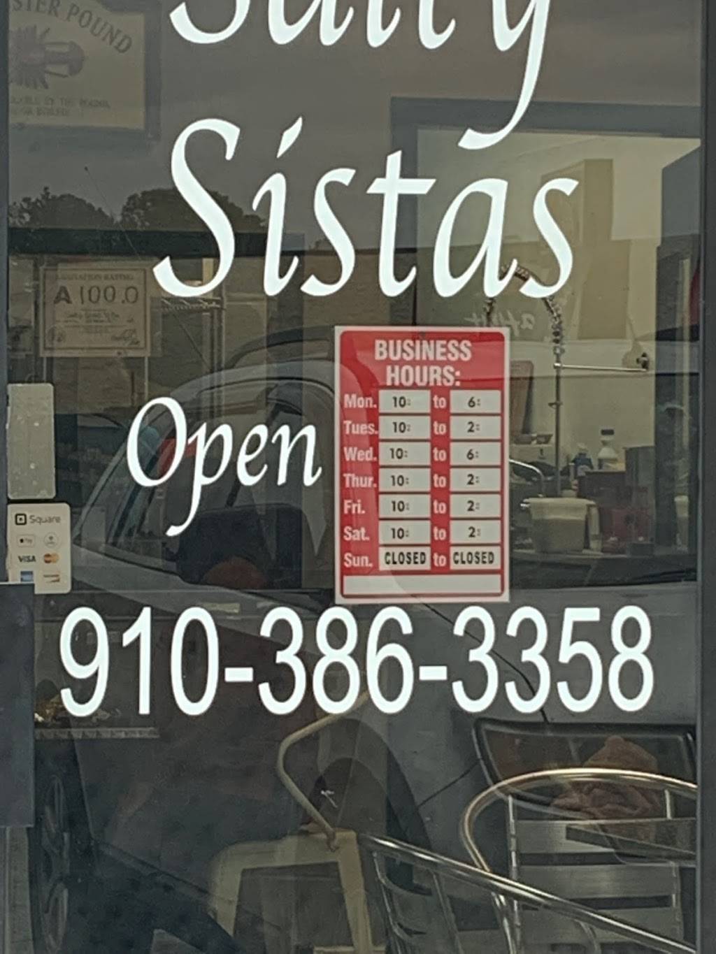 Salty Sisters | restaurant | 2024 NC-172, Sneads Ferry, NC 28460, USA | 9103863358 OR +1 910-386-3358