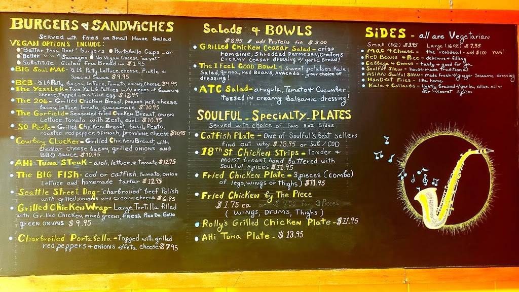 Soulful Dishes | restaurant | 1800 E Yesler Way, Seattle, WA 98122, USA | 2064857123 OR +1 206-485-7123