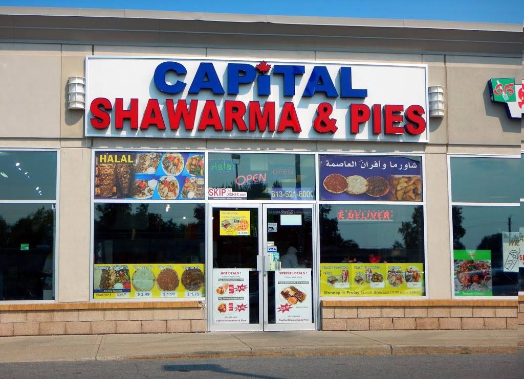 Capital Shawarma & Pies | restaurant | Ottawa, ON K1G 1A4, Canada | 6135216000 OR +1 613-521-6000