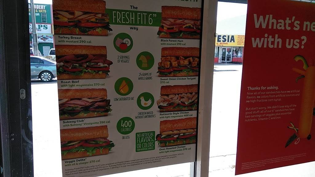 Subway | meal takeaway | 1741 NW 20th St, Miami, FL 33142, USA | 3055450087 OR +1 305-545-0087