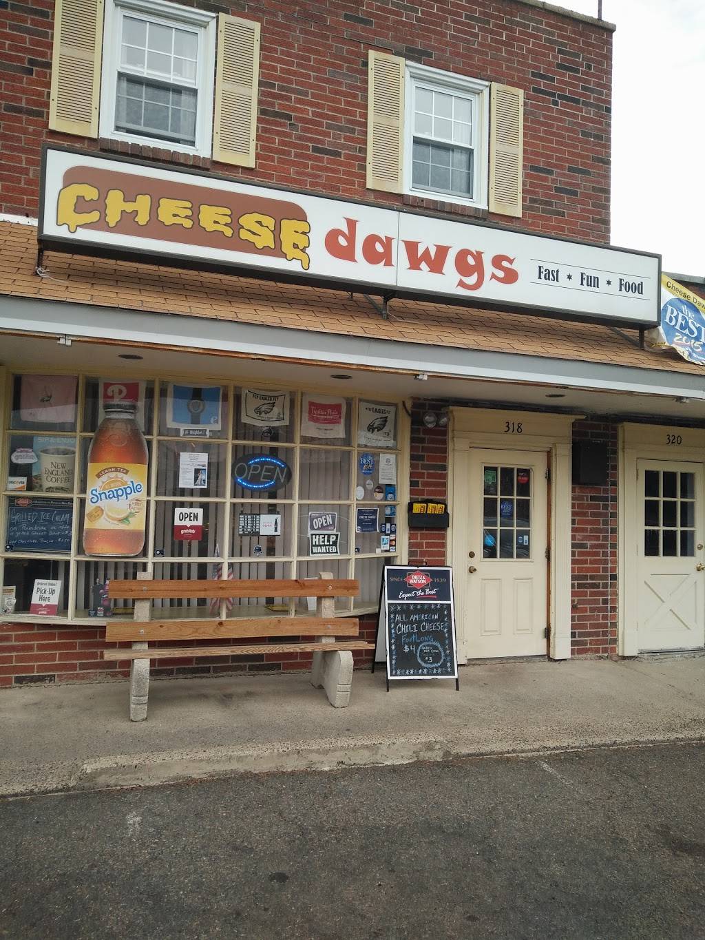 Cheese Dawgs | meal takeaway | 318 Bustleton Pike, Feasterville-Trevose, PA 19053, USA | 2676846470 OR +1 267-684-6470