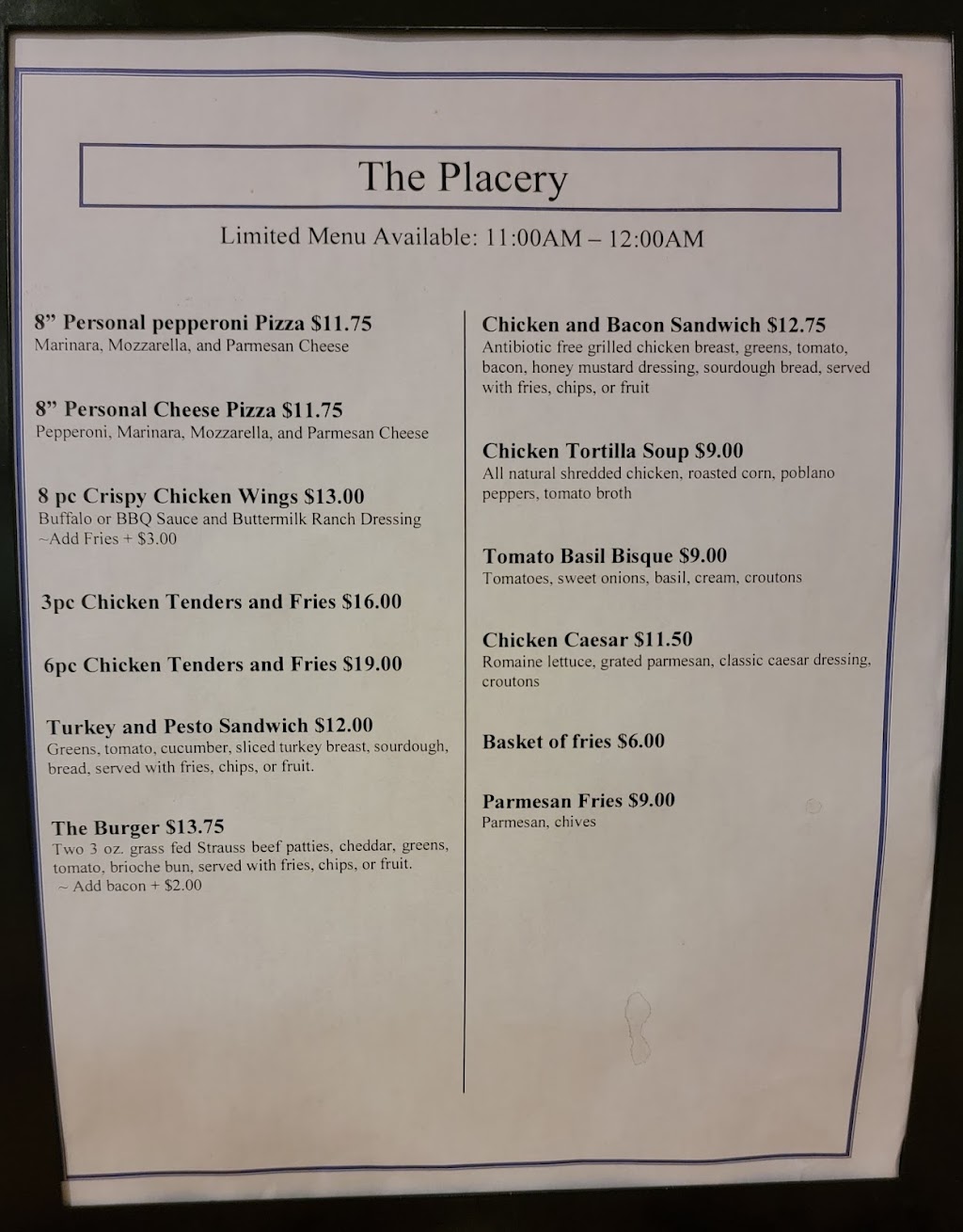 The Placery | restaurant | 220 Conference Center Dr, Roseville, CA 95678, USA | 9167816400 OR +1 916-781-6400