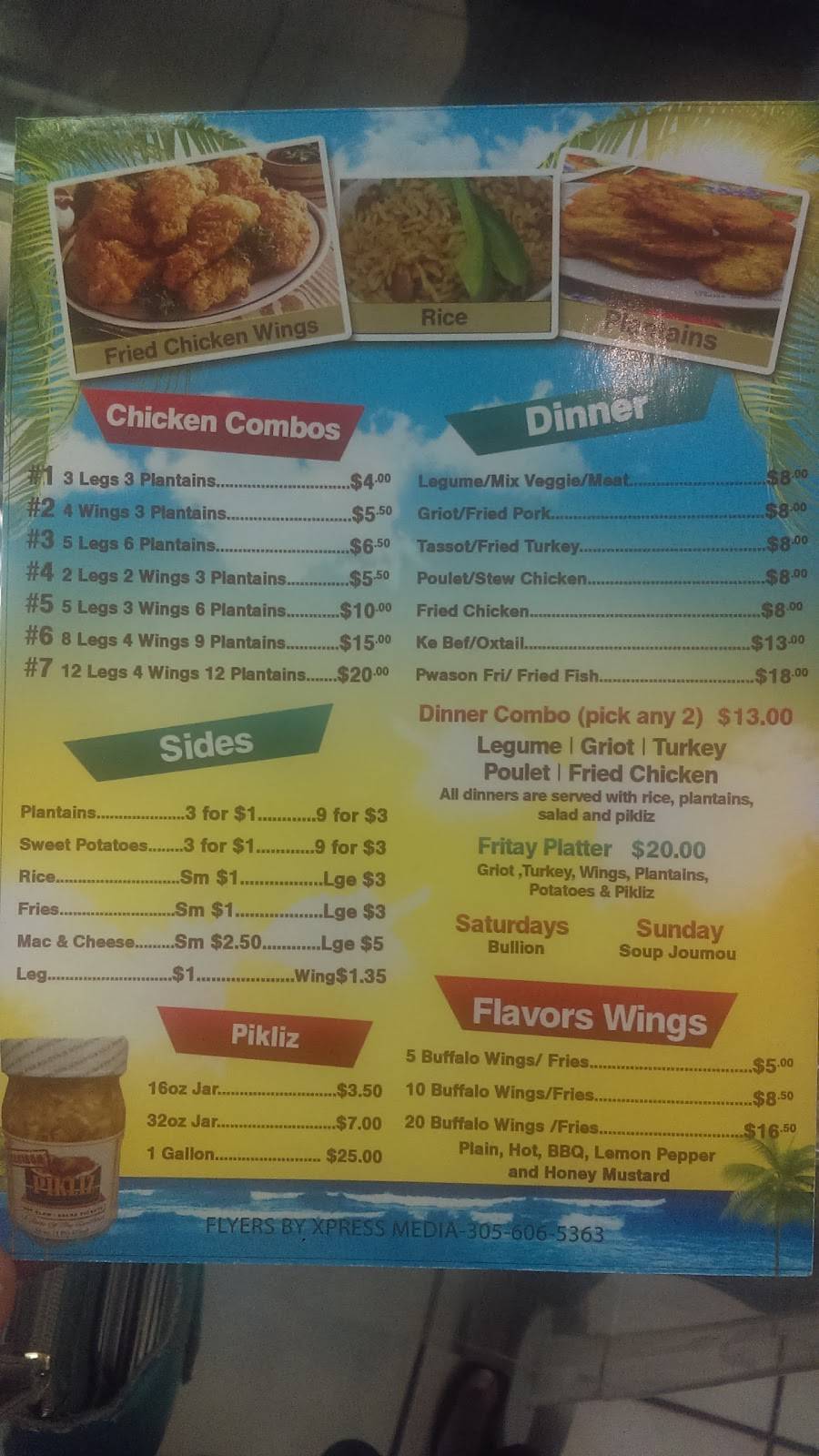 Cecibon Chicken | restaurant | 1395 W Sunrise Blvd, Fort Lauderdale, FL 33311, USA | 7864405766 OR +1 786-440-5766