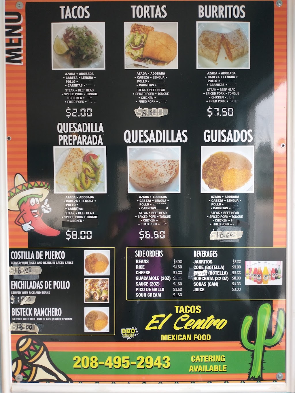 Tacos El Centro | restaurant | 309 Carrie Rex Ave, Melba, ID 83641, USA | 2084952943 OR +1 208-495-2943