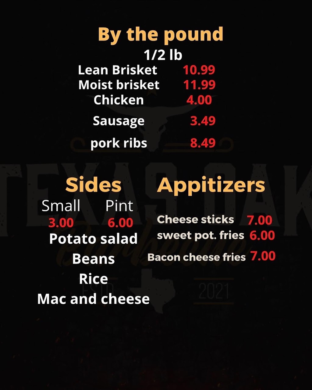 Texas Oak BBQ | restaurant | 1616 S Bryant Blvd, San Angelo, TX 76901, USA | 3254504138 OR +1 325-450-4138