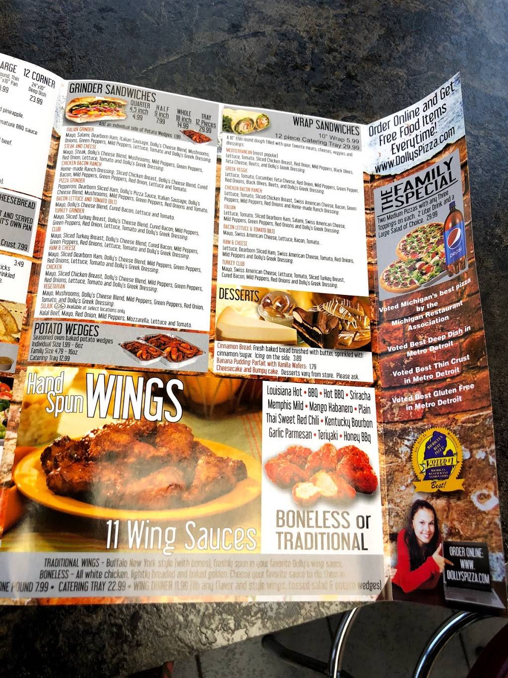 Dollys Pizza | restaurant | 17818 E Thirteen Mile Rd, Roseville, MI 48066, USA | 5867759700 OR +1 586-775-9700