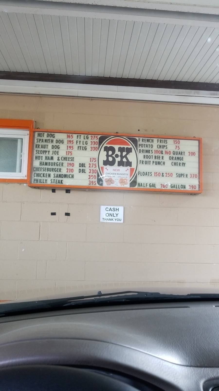 B & K Root Beer Drive In | restaurant | 2184 Manchester Rd, Akron, OH 44314, USA | 3307533674 OR +1 330-753-3674