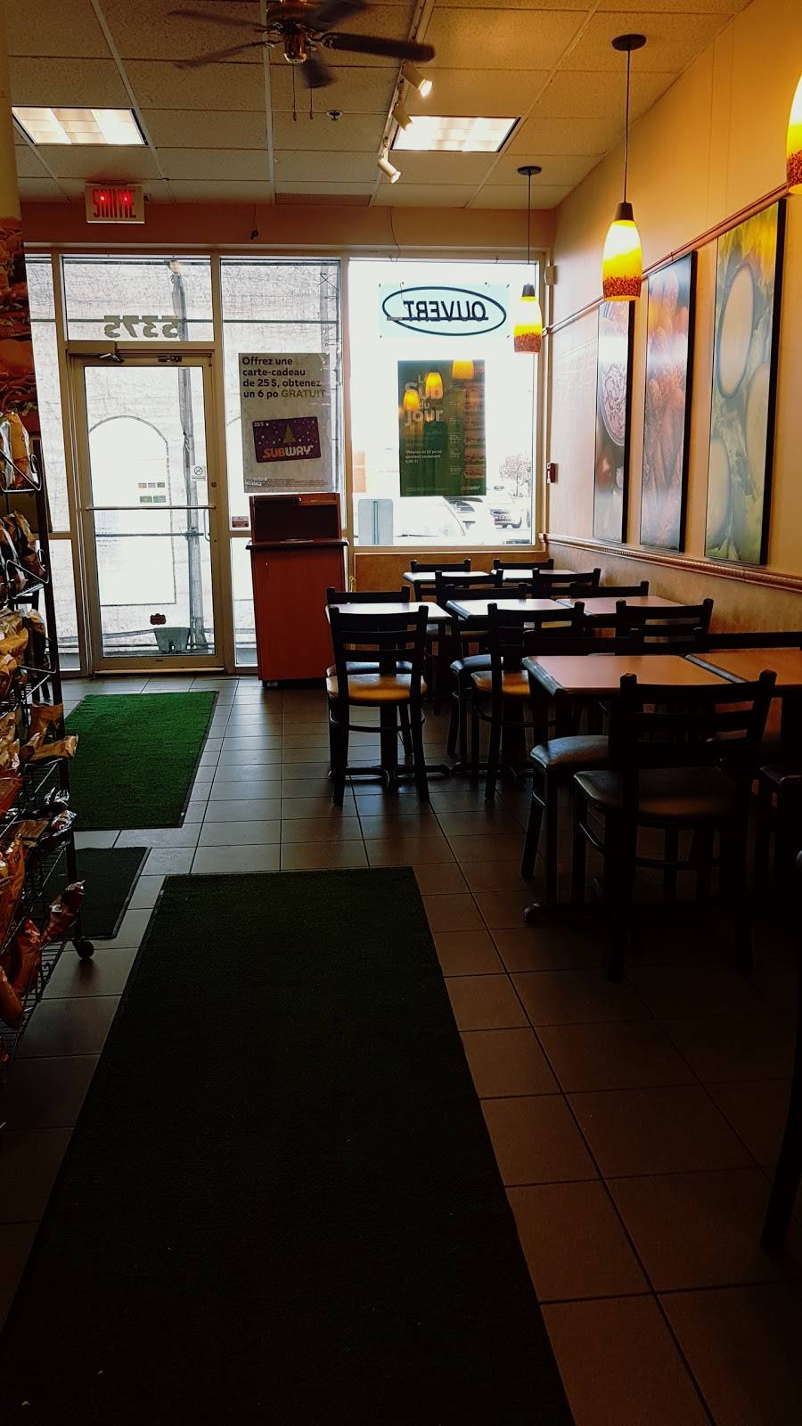 Subway | restaurant | 5375 Rue des Jockeys, Montréal, QC H4P 2T8, Canada | 5147333226 OR +1 514-733-3226