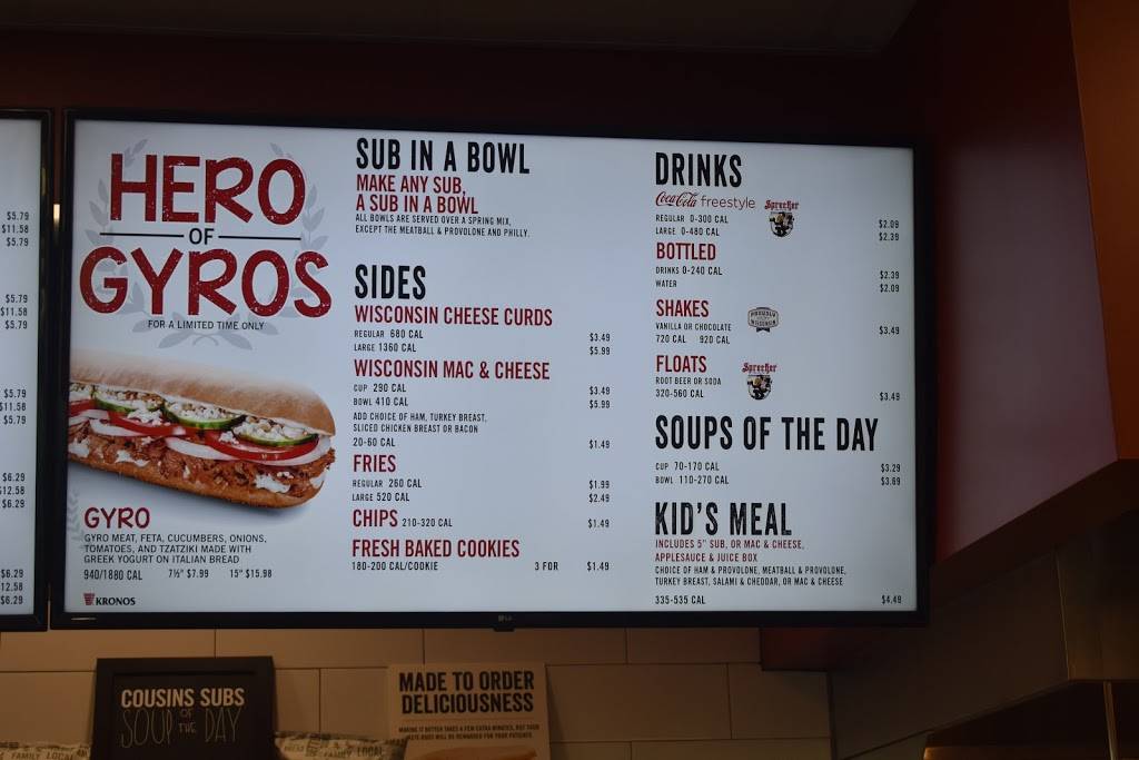 Cousins Subs | restaurant | 9204 S Western Ave, Evergreen Park, IL 60805, USA | 7085728463 OR +1 708-572-8463