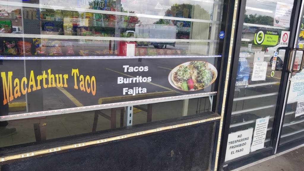 MacArthur Taco | restaurant | 705 N MacArthur Blvd, Irving, TX 75061, USA | 9724570127 OR +1 972-457-0127