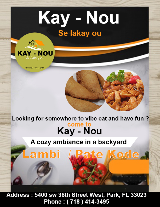Kay-Nou | restaurant | 5400 SW 36th St, West Park, FL 33023, USA | 7184143495 OR +1 718-414-3495