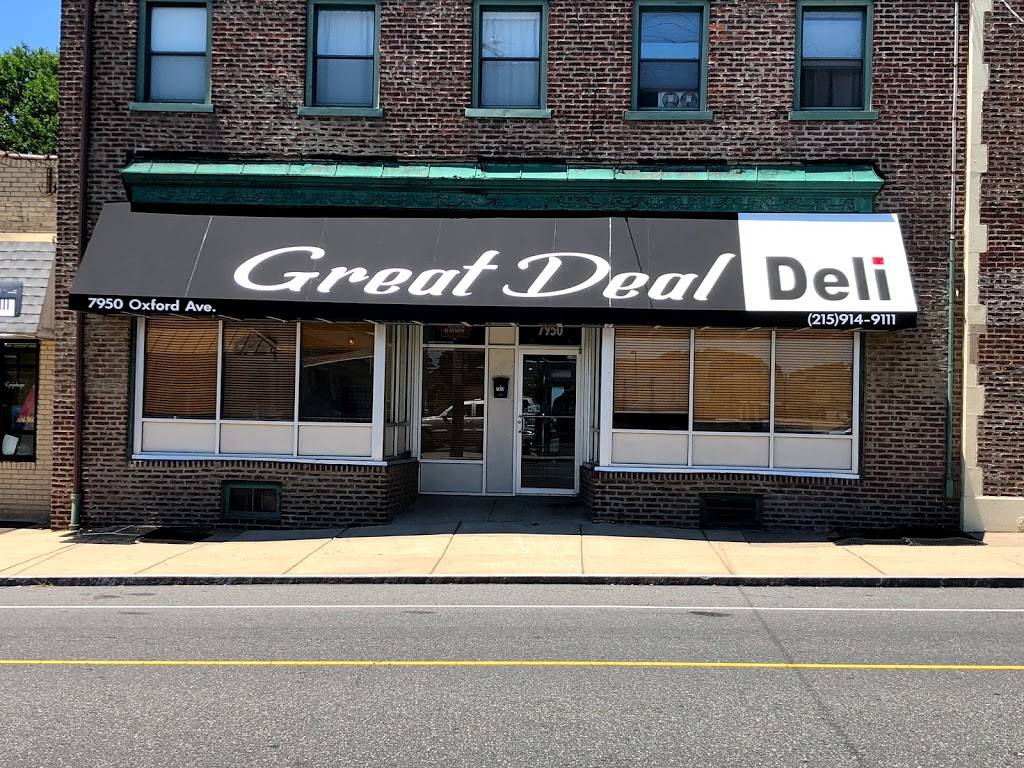 Great Deal Deli | restaurant | 7950 Oxford Ave, Philadelphia, PA 19111, USA | 2159149111 OR +1 215-914-9111