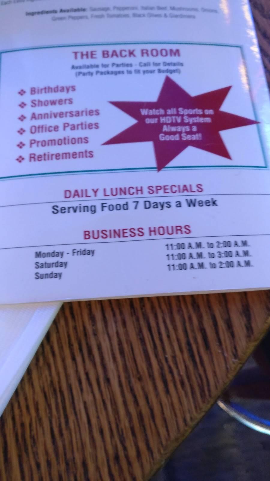 Tommys Tavern & Restaurant | restaurant | 9005 Waukegan Rd, Morton Grove, IL 60053, USA | 8479675033 OR +1 847-967-5033