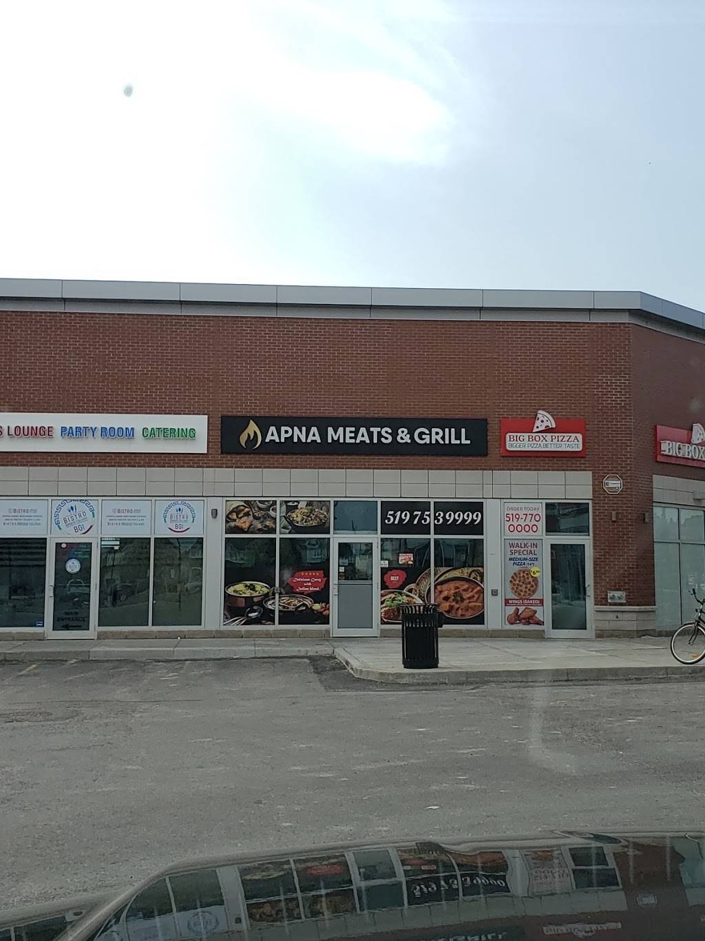 Apna Meats And Grill | restaurant | 360 Conklin Rd Unit E5, Brantford, ON N3T 0E9, Canada | 5197539999 OR +1 519-753-9999