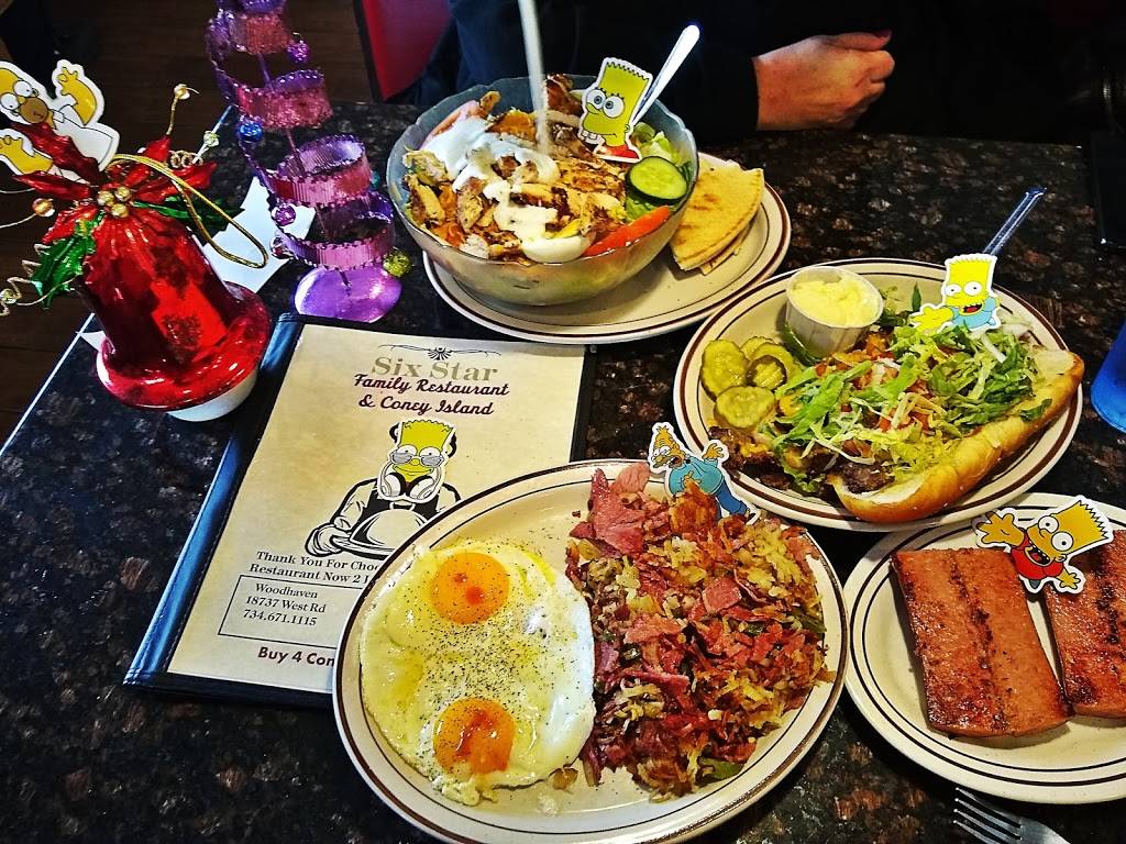 Six Star Family Restaurant | restaurant | 18737 West Rd, Woodhaven, MI 48183, USA | 7346711115 OR +1 734-671-1115