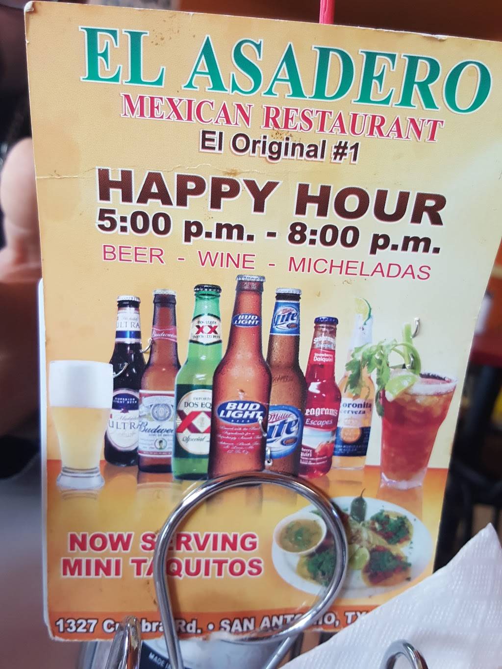 Asadero Mexican Restaurant | restaurant | 1327 Culebra Rd, San Antonio, TX 78201, USA | 2107360149 OR +1 210-736-0149