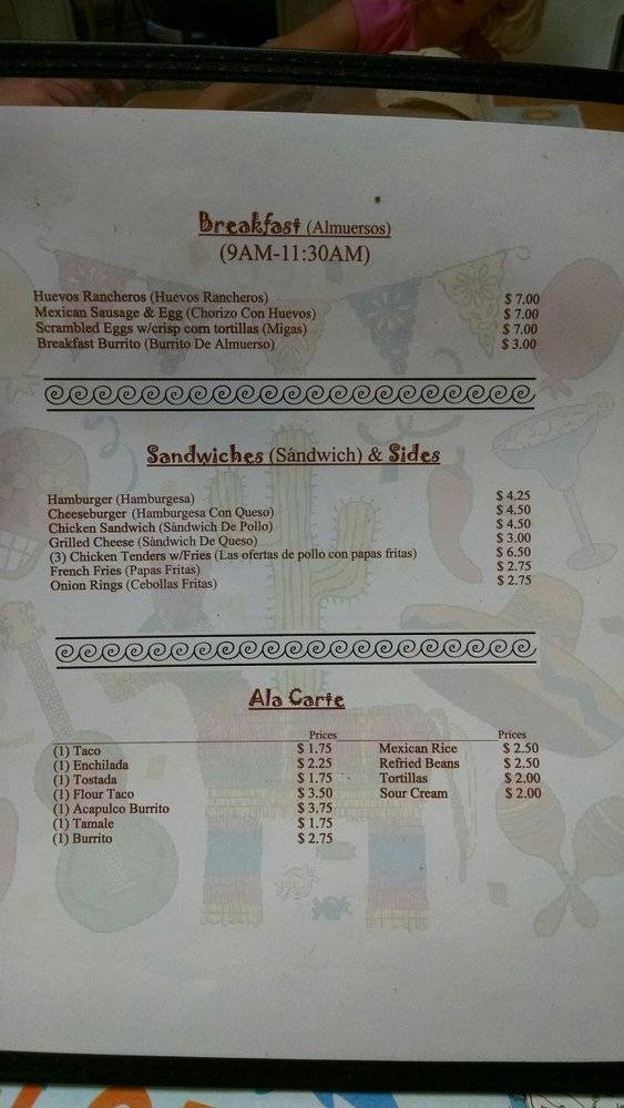 Acapulco Cafe | restaurant | 3410 US-17, Zolfo Springs, FL 33890, USA | 8637350677 OR +1 863-735-0677