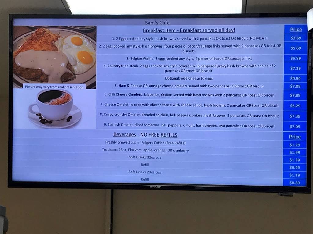 Sams cafe | restaurant | 3407 N Lewis Ave unit "-c, Tulsa, OK 74110, USA | 9189328844 OR +1 918-932-8844