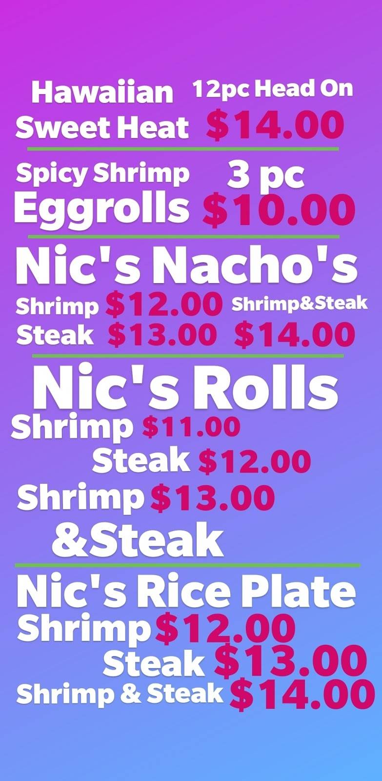 Nics Shrimp Truck | restaurant | 7325 S Jones Blvd, Las Vegas, NV 89139, USA | 7026774421 OR +1 702-677-4421