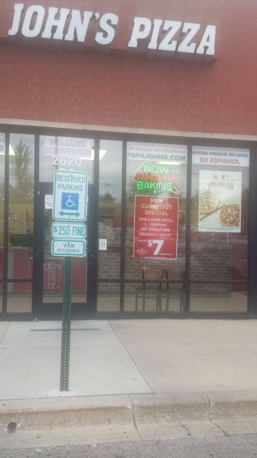 Papa Johns Pizza | restaurant | 2620 N Narragansett Ave, Chicago, IL 60639, USA | 7736227272 OR +1 773-622-7272