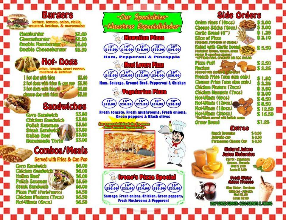 Irenes Pizza | restaurant | 1940 S Cicero Ave, Cicero, IL 60804, USA | 7082220006 OR +1 708-222-0006