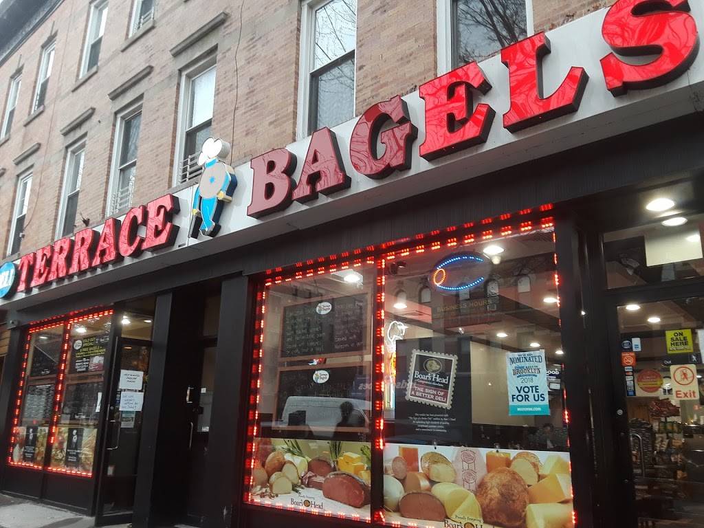 Terrace Bagels | bakery | 222 &, 222A Prospect Park West, Brooklyn, NY 11215, USA | 7187683943 OR +1 718-768-3943