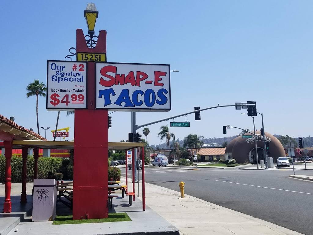Snap-E Tacos | restaurant | 15251 Amar Rd, La Puente, CA 91744, USA | 6269685966 OR +1 626-968-5966
