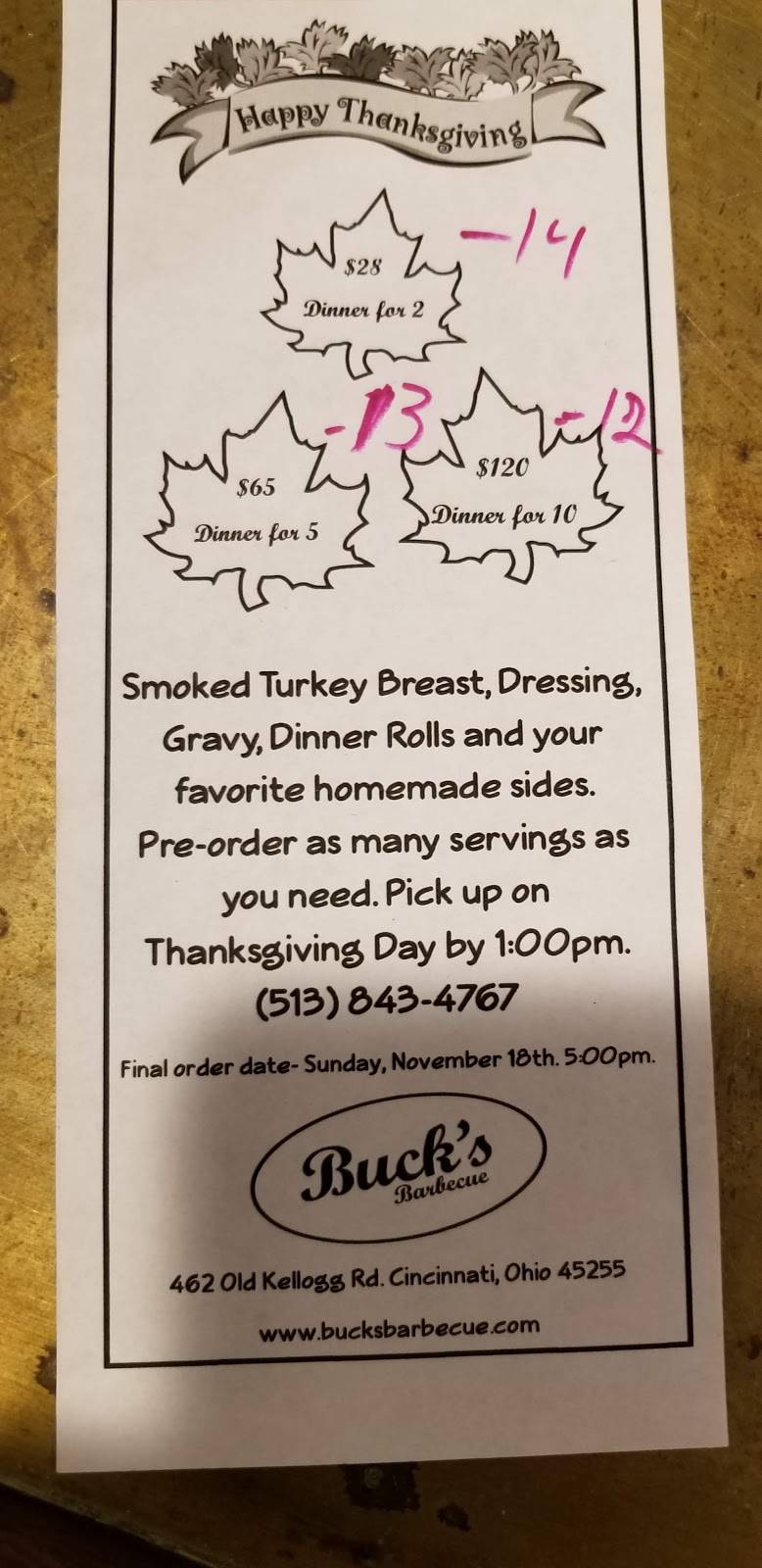 Bucks Barbecue | restaurant | 5099, 462 Old Kellogg Rd, New Richmond, OH 45157, USA | 5138434767 OR +1 513-843-4767