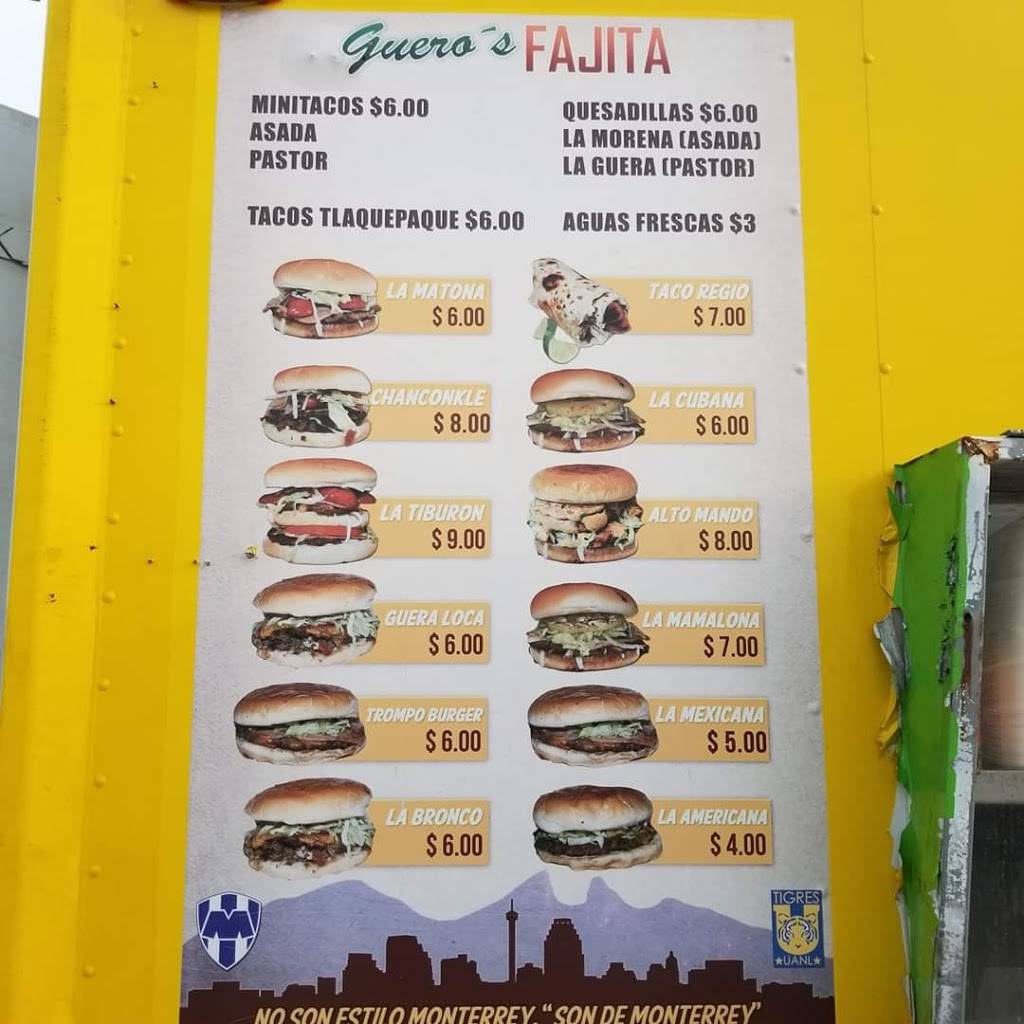 Gueros fajita #2 | restaurant | 4503 Blanco Rd, San Antonio, TX 78212, USA | 2103638719 OR +1 210-363-8719