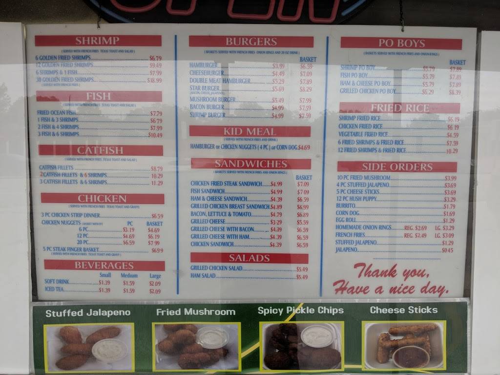 Star Burger & Shrimp Galley | restaurant | 2213 Strawberry Rd, Pasadena, TX 77502, USA | 7134770097 OR +1 713-477-0097