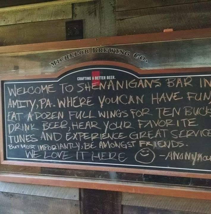 Shenanigans Bar & Grill | restaurant | 921 Amity Ridge Rd, Amity, PA 15311, USA | 7242254646 OR +1 724-225-4646