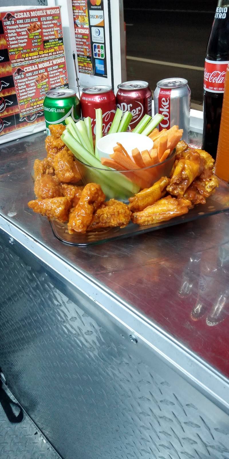 Cesar Mobile Wings | restaurant | 6120 Central Ave SW, Albuquerque, NM 87105, USA | 5055048480 OR +1 505-504-8480