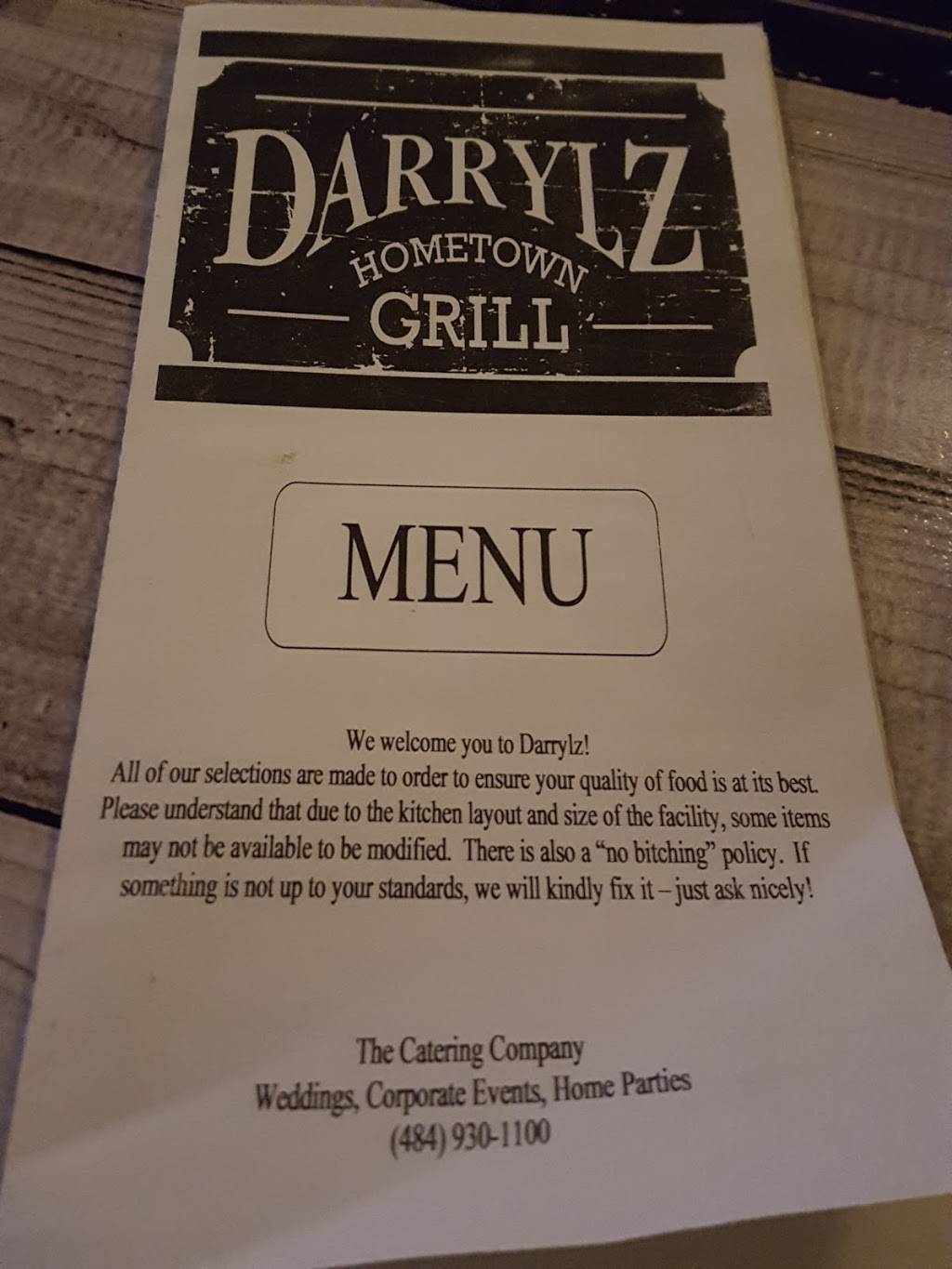 Darrylz Hometown Grille | restaurant | 116 Main St, Womelsdorf, PA 19567, USA | 4849301100 OR +1 484-930-1100