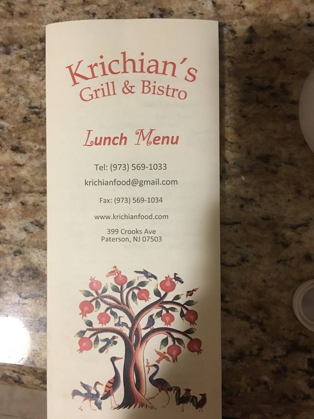 Krichians Grill & Bistro | restaurant | 399 Crooks Ave, Paterson, NJ 07503, USA | 9735691033 OR +1 973-569-1033