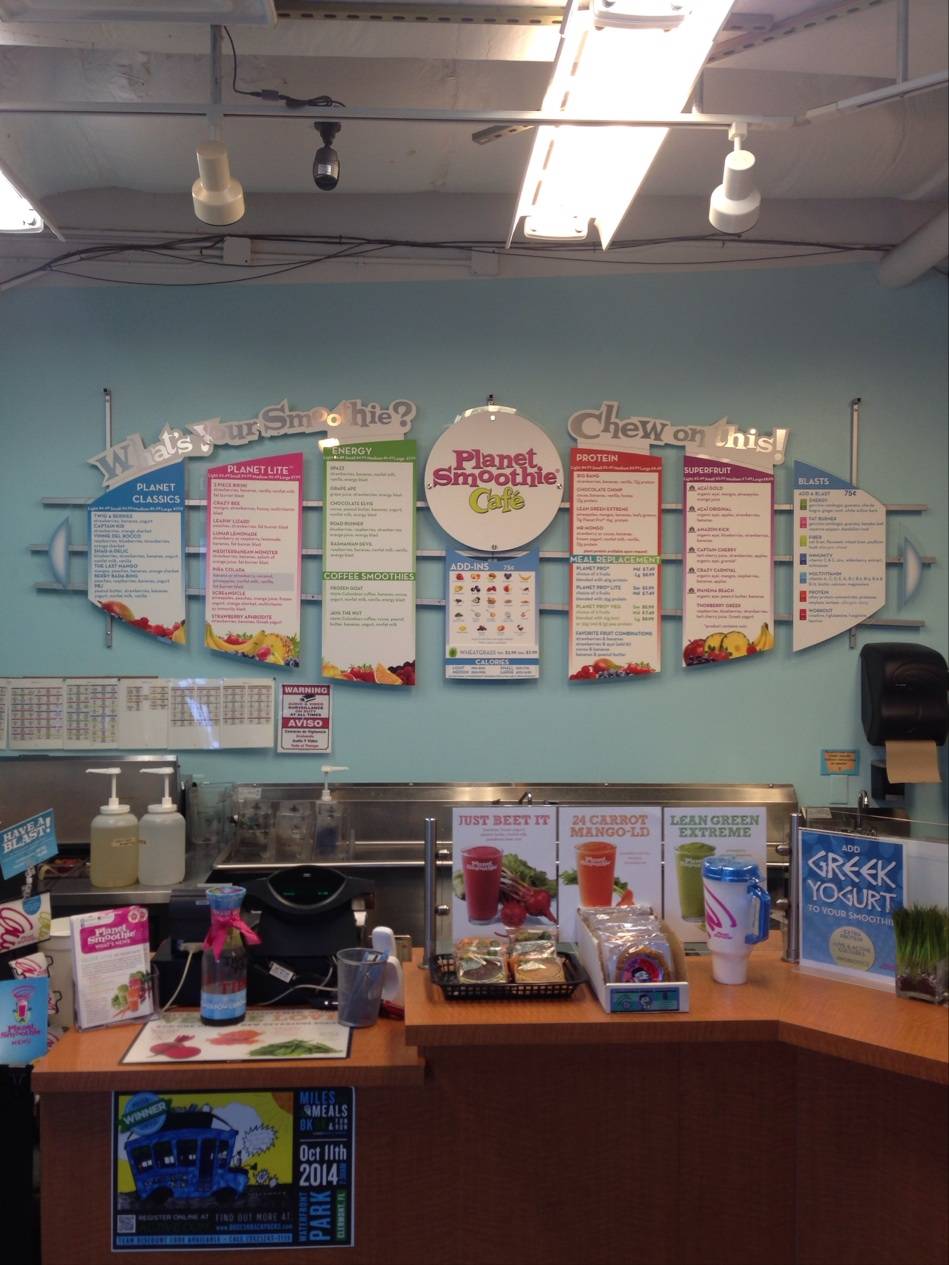 Planet Smoothie | restaurant | 1935 Don Wickham Dr, Clermont, FL 34711, USA | 3525369003 OR +1 352-536-9003