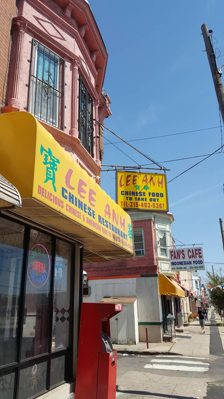 Lee Anh Chinese Food | meal takeaway | 1837 Snyder Ave, Philadelphia, PA 19145, USA | 2154635367 OR +1 215-463-5367